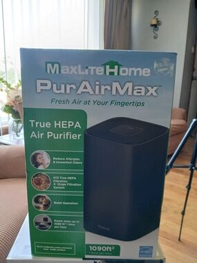PurAirMax True HEPA Air Purifier - Black